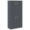 vidaXL Dulap de depozitare 2 buc. Antracit 90 x 40 x 180 cm Oțel