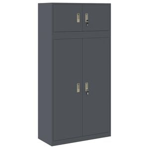 vidaXL Dulap de depozitare 2 buc. Antracit 90 x 40 x 180 cm Oțel