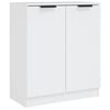 vidaXL Servante, 2 piese, alb, 60x30x70 cm, lemn prelucrat