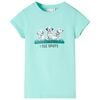vidaXL Tricou pentru copii, verde mentă deschis, 116