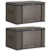 vidaXL Cutie de depozitare cu fereastră laterală transparentă 2 buc.