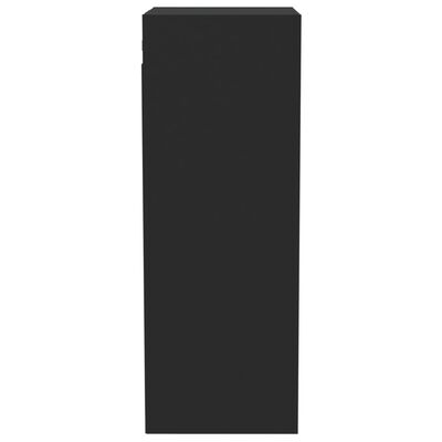 vidaXL Dulap de perete, negru, 34,5x32,5x90 cm, lemn compozit