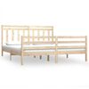 vidaXL Cadru de pat Super King, 180x200 cm, lemn masiv