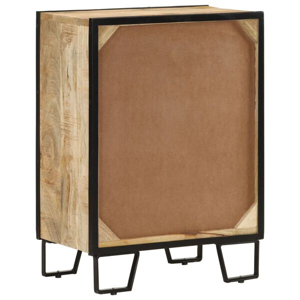 vidaXL Dulap 2 sertare, 53x31x72 cm, lemn masiv de mango și fier