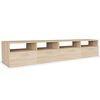 vidaXL Comode TV 2 buc, PAL, 95x35x36 cm, culoarea stejarului