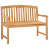 vidaXL Bancă din lemn sculptată manual cu flori 114 x 60,5 x 95 cm