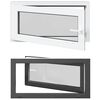 vidaXL Fereastră pentru subsol RISOR 100 x 50 cm PVC și Sticlă