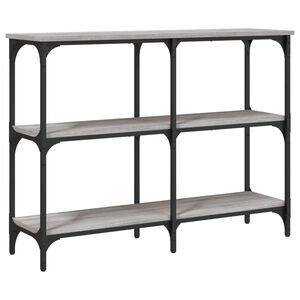 vidaXL Măsuță consolă, gri sonoma, 100x29x75 cm, lemn prelucrat