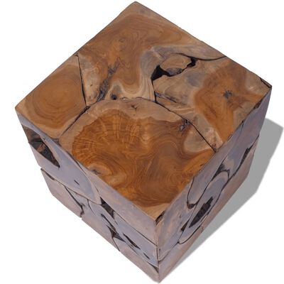 vidaXL Taburete/Măsuță de cafea din lemn de tec masiv