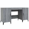 vidaXL Birou, gri sonoma, 140x50x75 cm, lemn compozit