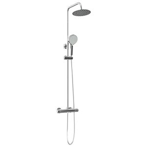 vidaXL Set de sistem de duș termostatic Crom SS201
