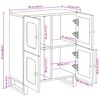 vidaXL Bufet cu depozitare Maro 60 x 33 x 75 cm Lemn de mango solid