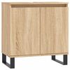 vidaXL Dulap de baie, stejar sonoma, 58x33x60 cm, lemn prelucrat