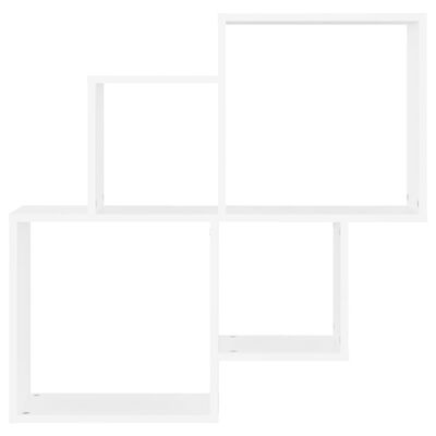 vidaXL Raft de perete cub, alb, 80x15x78,5 cm PAL