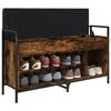 vidaXL Bancă de pantofi, stejar fumuriu 105,5x32x57,5cm lemn prelucrat