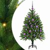 vidaXL Brad de Crăciun cu 150 LED cu suport Verde 120 cm PE