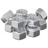 vidaXL Nuci Acorn Hexagonale 12 pcs Argintiu m8 Metal
