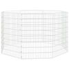 vidaXL Adăpost pentru animale cu 8 panouri, 54x80 cm, fier galvanizat