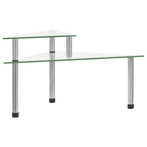 vidaXL Raft de bucătărie transparent, 49,5x35x19 cm, sticlă securizată