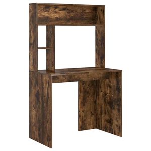 vidaXL Birou Stejar fumuriu 91 x 50 x 149 cm Lemn prelucrat