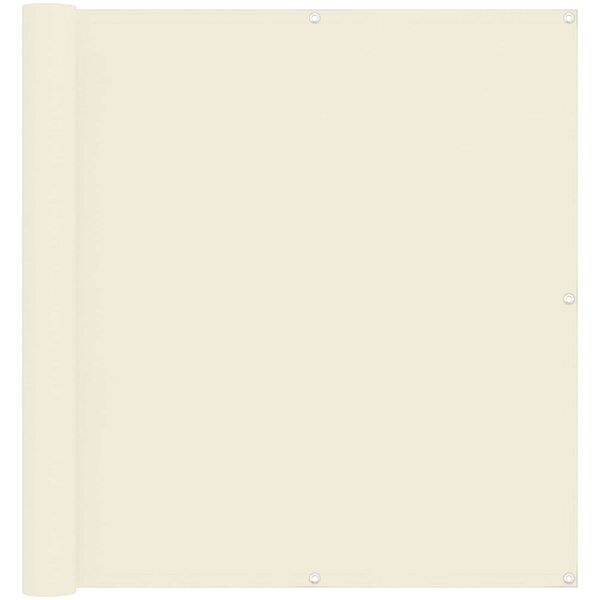 vidaXL Ecran de balcon Crem 110 x 600 cm Material Oxford