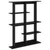 vidaXL Raft de perete Stejar Negru 102 x 20 x 130 cm Lemn prelucrat