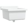 vidaXL Chiuvetă lavoar pentru montare pe perete alb 40x40x24 cm rășină