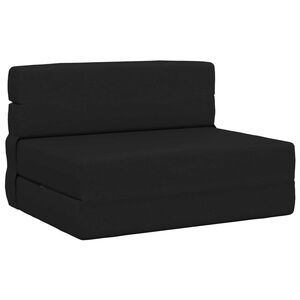 vidaXL Canapea Pat Pliabilă Negru 70 x 80 x 60 cm Țesătură