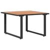 vidaXL Masă de cafea Negru și Maro 55 x 55 x 35 cm