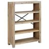 vidaXL Bibliotecă cu 4 rafturi, 80x30x110 cm, lemn masiv de acacia