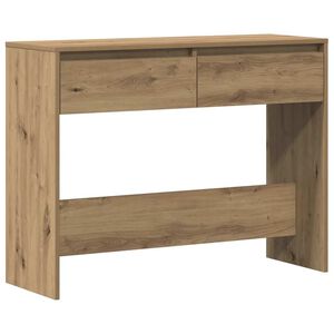 vidaXL Măsuță consolă, stejar artizanal, 100x35x76,5cm, lemn prelucrat