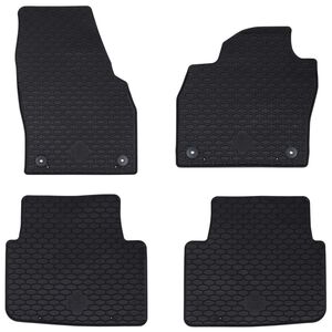 vidaXL Covor pentru mașină 4 pcs Negru KAMIQ , SCALA Cauciuc