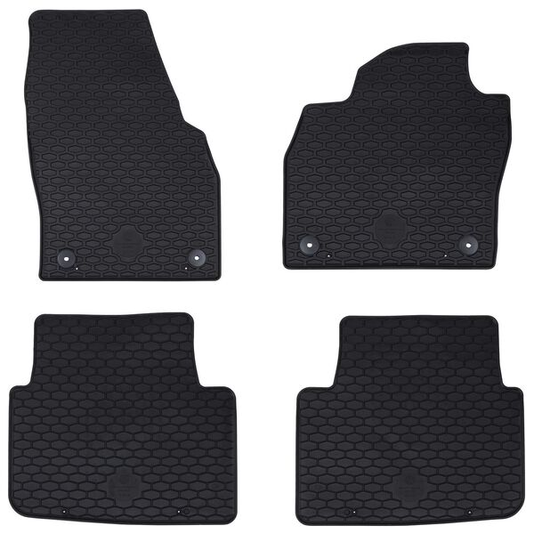 vidaXL Covor pentru mașină 4 pcs Negru KAMIQ , SCALA Cauciuc
