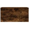 vidaXL Dulap perete baie, stejar fumuriu, 80x25x40 cm, lemn prelucrat