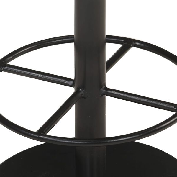 vidaXL Scaun de bar, gri învechit, piele naturală