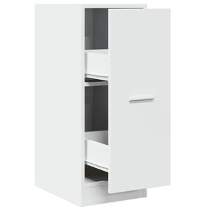 vidaXL Dulap de farmacie, alb, 30x41x77,5 cm, lemn stratificat