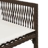 vidaXL Set mobilier de grădină cu perne, 11 piese, maro, poliratan