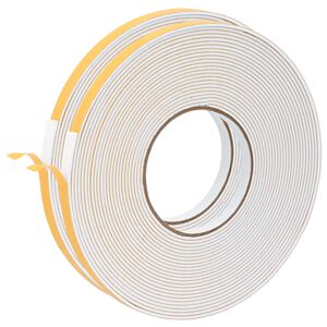 vidaXL Bandă din spumă autoadezivă 2 buc. Alb 10mm x 10m Spumă CR
