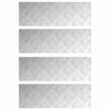 vidaXL Trepte 4 buc. 75 x 25 cm Argintiu Aluminiu Dreptunghiular