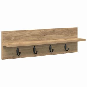vidaXL Răcător de paltoane montat pe perete Pe perete Stejar Artizanal