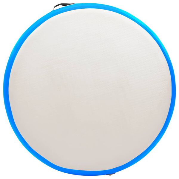 vidaXL Saltea gimnastică gonflabilă cu pompă albastru 100x100x10cm PVC