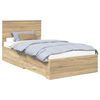 vidaXL Cadru de pat Stejar Sonoma 100 x 200 cm Lemn prelucrat