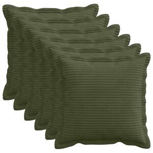 vidaXL Husă pentru pernă 6 buc. HOUTEN Verde 30 x 30 cm cord