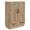 vidaXL Bufet Stejar Artizanal 66 x 34,5 x 92 cm Lemn prelucrat