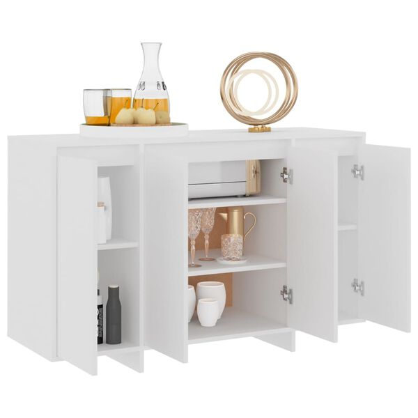 vidaXL Servantă, alb, 120x41x75 cm, PAL