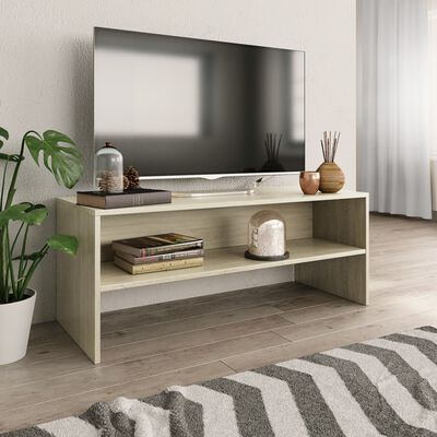 vidaXL Comodă TV, stejar Sonoma, 100 x 40 x 40 cm, PAL