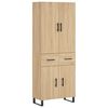 vidaXL Dulap &icirc;nalt, stejar sonoma, 69,5x34x180 cm, lemn compozit