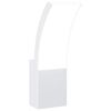 vidaXL Lampă exterioară de perete cu LED, alb, aluminiu turnat