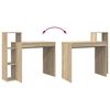 vidaXL Birou cu raft Stejar Sonoma 100 x 40 x 90 cm Lemn compozit