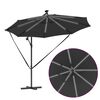 vidaXL Parasol banana cu brațe Antracit 294 x 294 x 248 cm